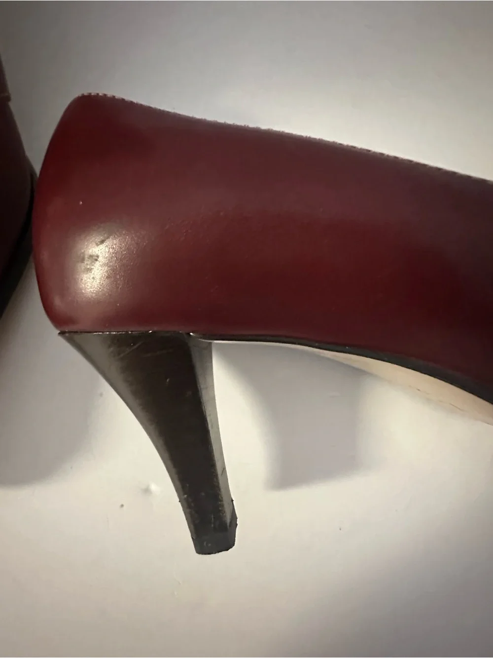 Coach Women's Burgundy Leather Buckle Pumps